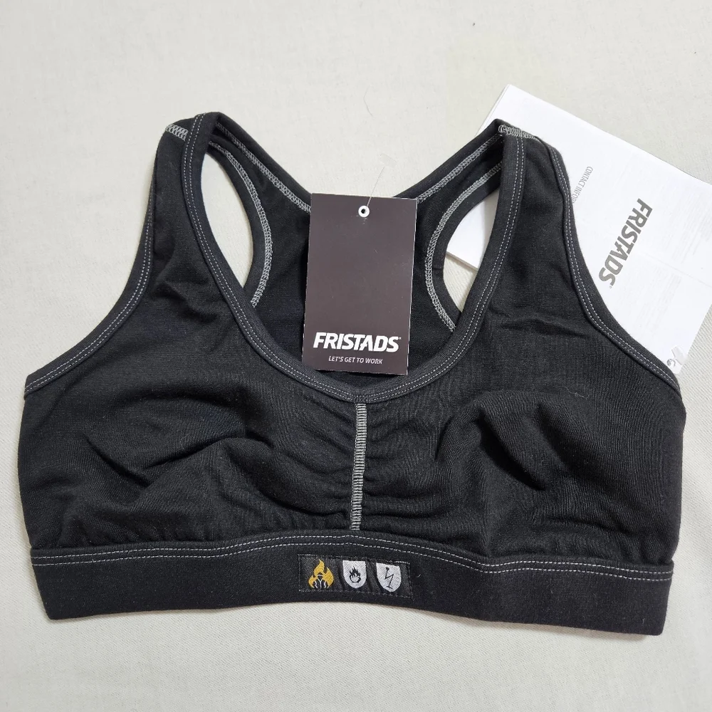 Fristads NWT Womens Flamestat Arc & Flame Retardant Bra 7036 MOF Sweden Black M